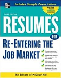 Resumes for Re-Entering the Job Market (Paperback, 3)