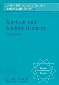 Algebraic and Analytic Geometry (Paperback)