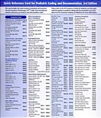 Quick Reference Card for Pediatric Coding and Documentation (Cards, 3rd, LAM)