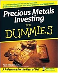 Precious Metals Investing for Dummies (Paperback)