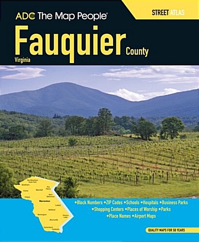 ADC the Map People Fauquier County, Virginia Street Map Book (Paperback, 12th)