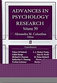 Advances in Psychology Researchvolume 50 (Hardcover, UK)