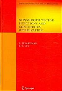 Nonsmooth Vector Functions and Continuous Optimization (Hardcover)
