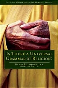Is There a Universal Grammar of Religion? (Paperback)