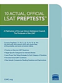 10 Actual, Official LSAT Preptests: (preptests 7,9,10,11,12,13,14,15,16,18) (Paperback)