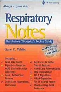 Respiratory Notes (Paperback, 1st, Prepack)