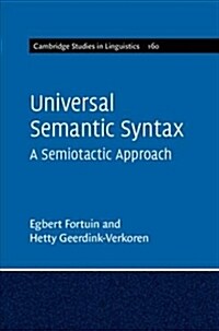 Universal Semantic Syntax : A Semiotactic Approach (Hardcover)