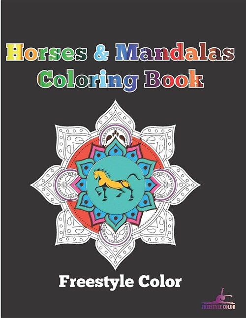 Horses & Mandalas Coloring Book (Paperback)