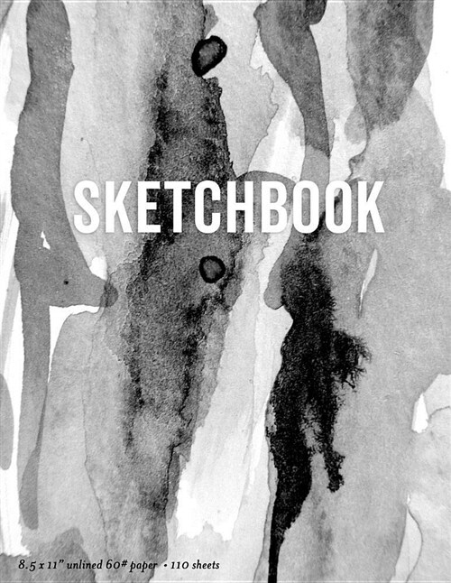Sketchbook: Black & White Blank Notebook for Writing, Drawing and Sketching (Paperback)