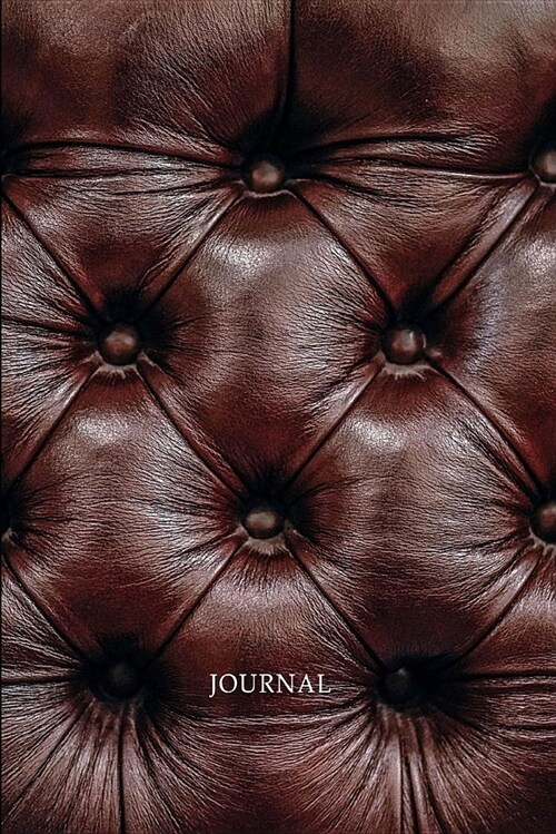 Journal: Tufted Leather Look Blank Lined Writing Notebook (Paperback)
