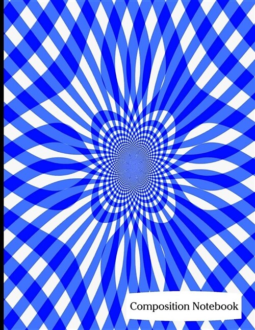 Composition Notebook: Blue Swirl Pattern Composition Notebook - 8.5 x 11 - 200 pages (100 sheets) College Ruled Lined Paper. Glossy Cover. (Paperback)