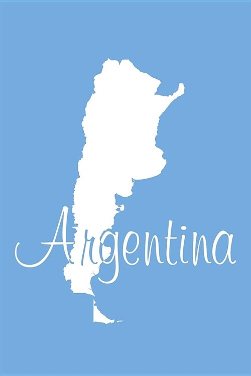 Argentina - National Colors 101 - Lined Notebook with Margin - 6x9: 101 Pages, Medium Ruled, 6 X 9 Journal, Soft Cover (Paperback)