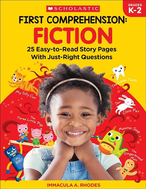 First Comprehension: Fiction: 25 Easy-To-Read Story Pages with Just-Right Questions (Paperback)