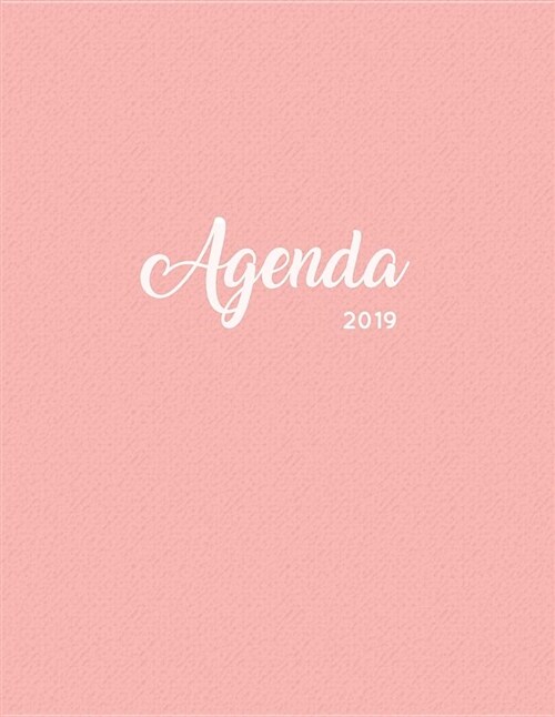 Agenda 2019: Semanal Diario Organizador Calendario - Alpaca Y Cactus Rosa (Paperback)