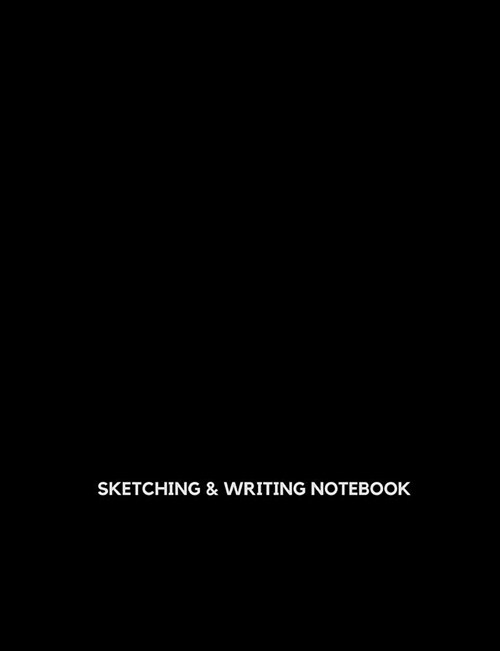 Sketching and Writing Notebook: Dual Alternate Lined and Blank Pages (Paperback)