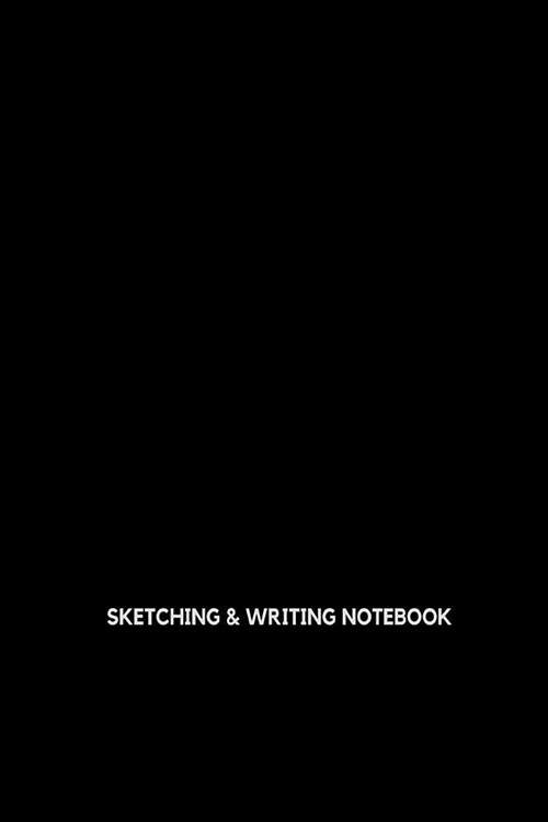 Sketching and Writing Notebook: Lined and Alternating Blank Pages (Paperback)