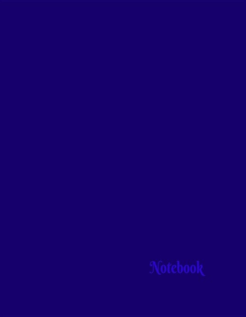 Notebook-Journal: Journal: Royal Blue Notebook-Journal - Super 8.5x11 Ruled Journal - Perfect for Keeping Notes, Lists & Much Much More (Paperback)