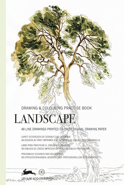 Landscape : Drawing & Colouring Practise Book (Paperback)