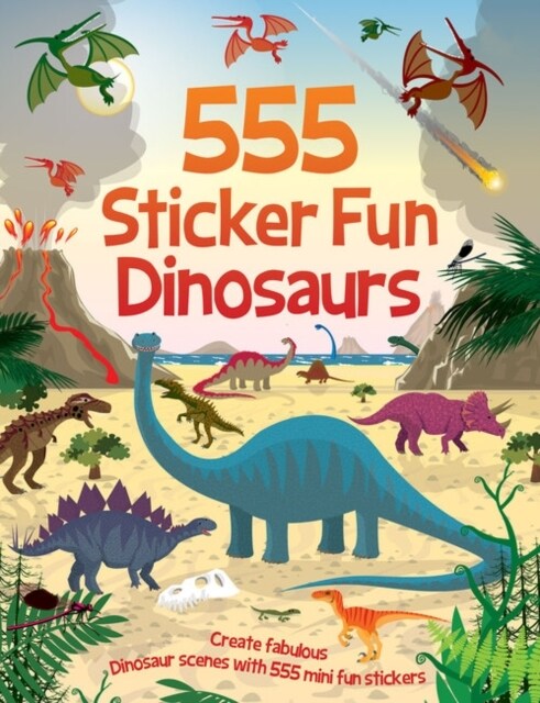 555 Sticker Fun - Dinosaurs Activity Book (Paperback)