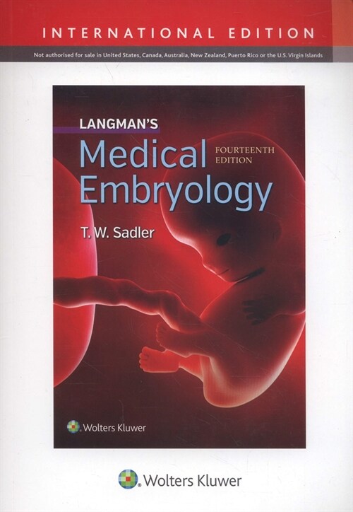 [중고] Langman‘s Medical Embryology (Paperback, 14th,  International Edition)