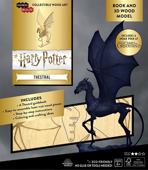 IncrediBuilds: Harry Potter : Thestral Book and 3D Wood Model (Kit)