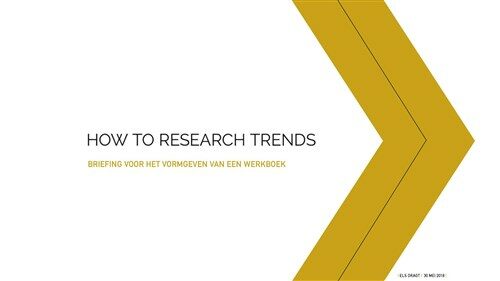 How to Research Trends Workbook (Paperback)