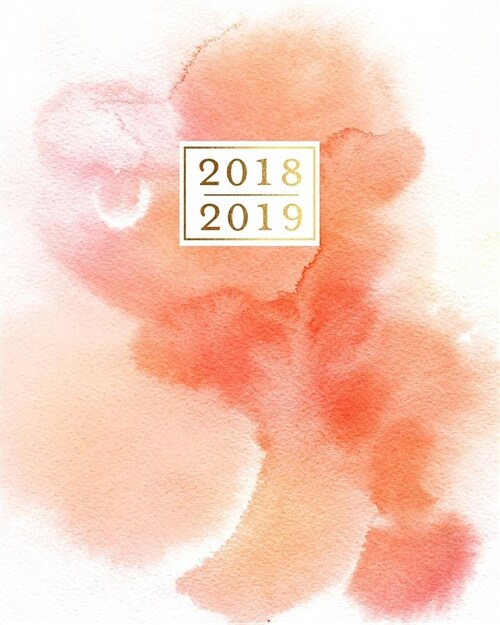 2018 - 2019 Weekly Planner: Simple Watercolor 16 Month Agenda Book, Sept 2018 - Dec 2019 (Paperback)