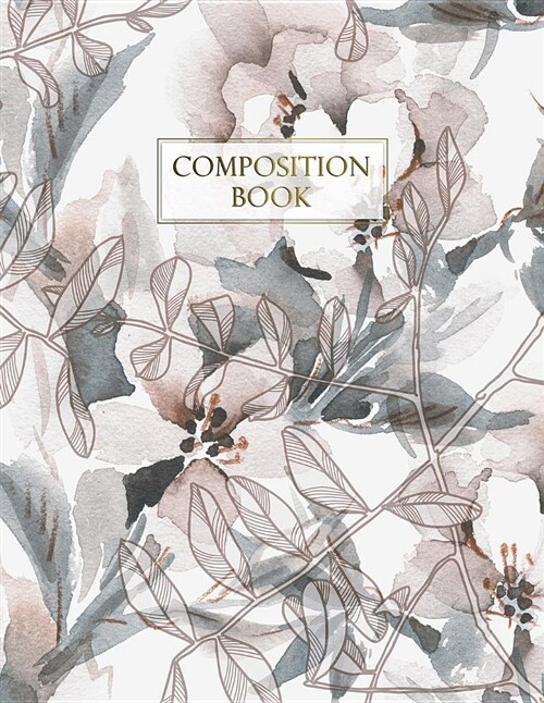 Composition Book: Apple Blossom College Ruled Journal Notebook Diary for Taking Notes, Journaling, Work or School for Women Girls Teens (Paperback)
