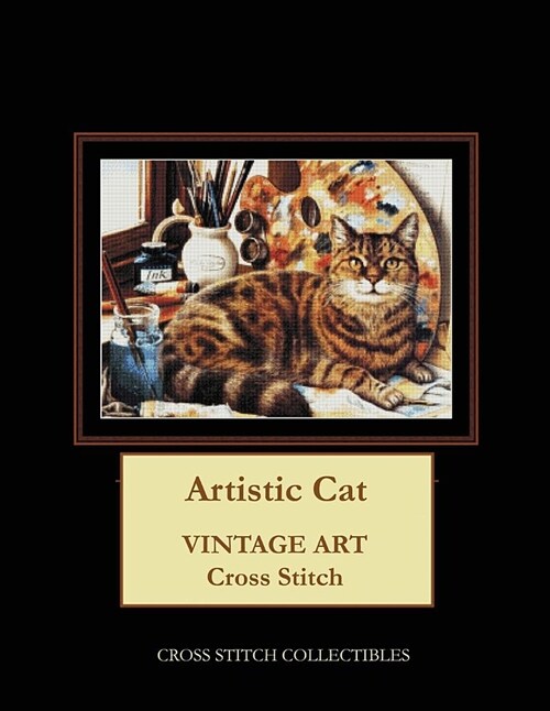 Artistic Cat: Vintage Art Cross Stitch Pattern (Paperback)