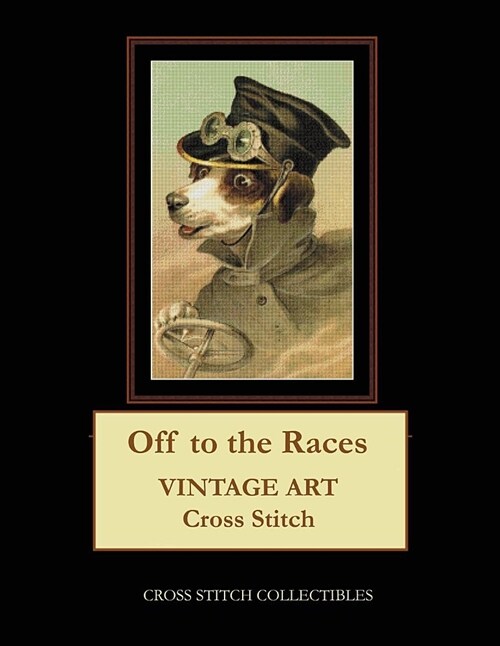 Off to the Races: Vintage Art Cross Stitch Pattern (Paperback)