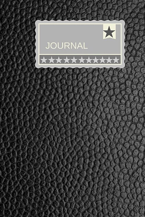 Journal for Men: Leather Style Minimalist Planner, 132 Lined Pages Notebook, College Ruled Composition Book, 6x9 Soft Cover Diary (Paperback)