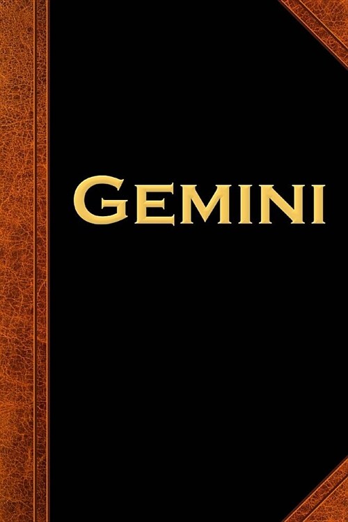 2019 Daily Planner Gemini Zodiac Horoscope Vintage 384 Pages: (notebook, Diary, Blank Book) (Paperback)