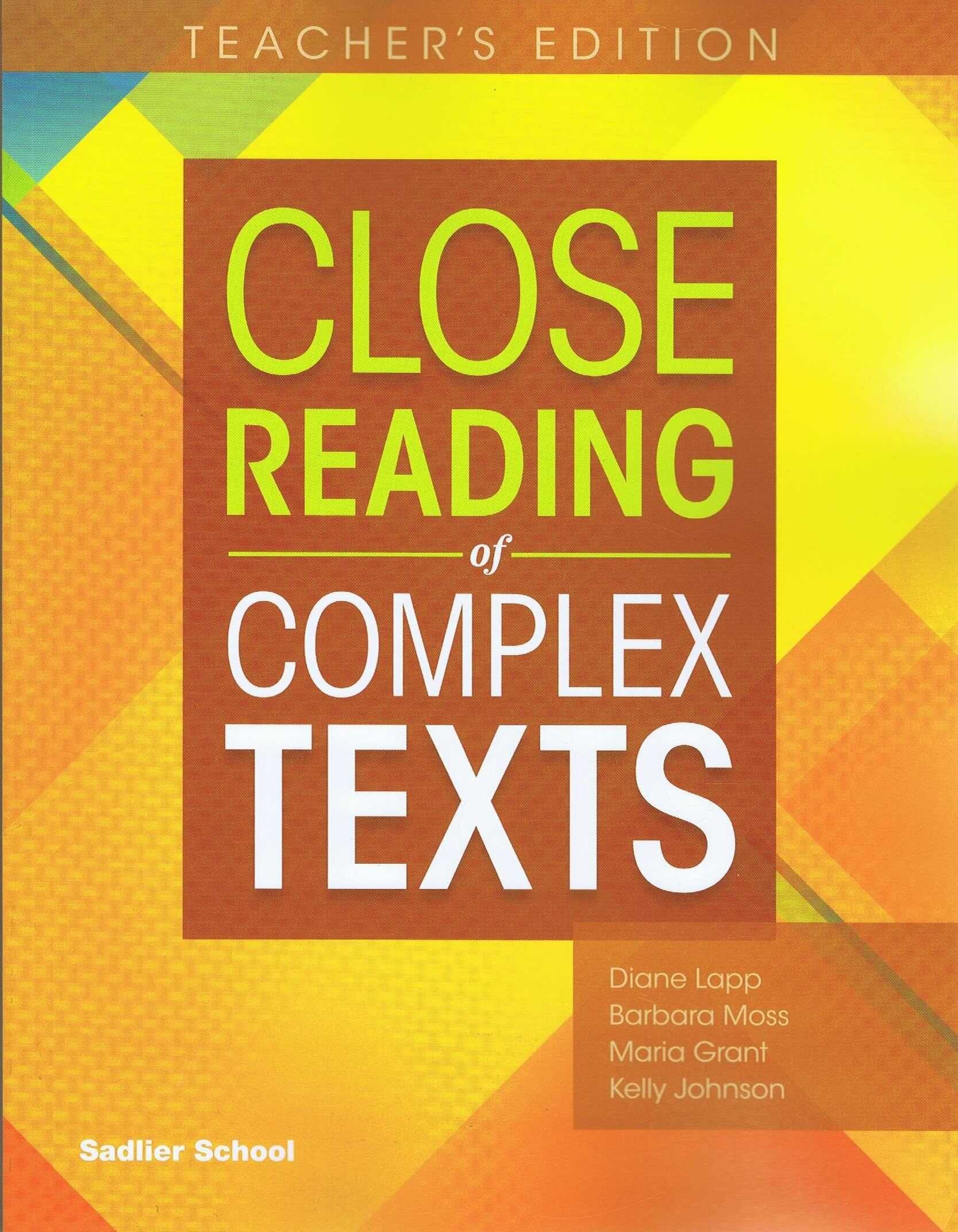 Close Reading of Complex Texts TE G-8 (Paperback)