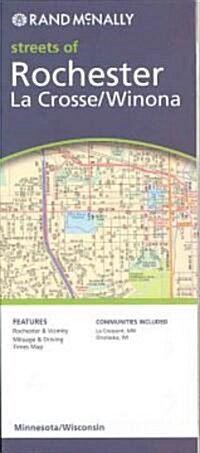 Rand McNally Streets of Rochester/Lacrosse/Winona, Minnesota/Wisconsin (Map, FOL)