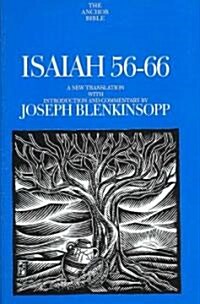 Isaiah 56-66: A New Translation with Introduction and Commentary (Hardcover)