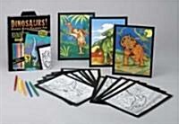 Dinosaurs! Stained Glass Coloring Fun (Paperback, BOX, PCK)