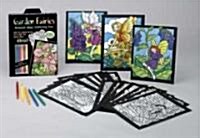 Garden Fairies Stained Glass Coloring Fun (Paperback, BOX)