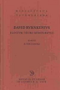 Elogium Tiberii Hemsterhusii (Hardcover)