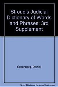 Strouds Judicial Dictionary of Words and Phrases (Paperback)