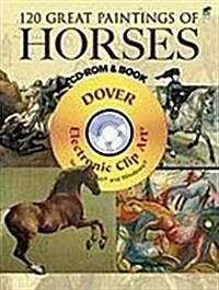 120 Great Paintings of Horses (Paperback)