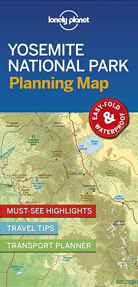Lonely Planet Yosemite National Park Planning Map (Folded)