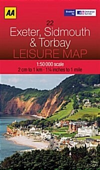 Leisure Map Exeter, Sidmouth & Torbay (Folded)