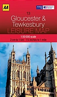 Leisure Map Gloucester & Tewkesbury (Folded)