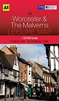 Leisure Map Worcester & the Malverns (Folded)
