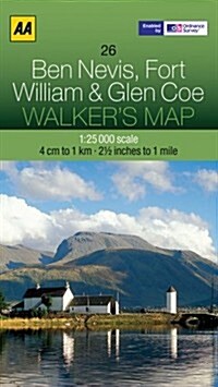 Ben Nevis, Fort William and Glen Coe (Sheet Map, folded)