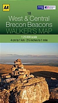 West and Central Brecon Beacons (Sheet Map, folded)