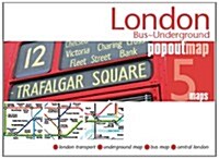London Bus/underground PopOut Map (Hardcover)