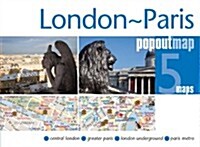 London & Paris PopOut Map (Hardcover)