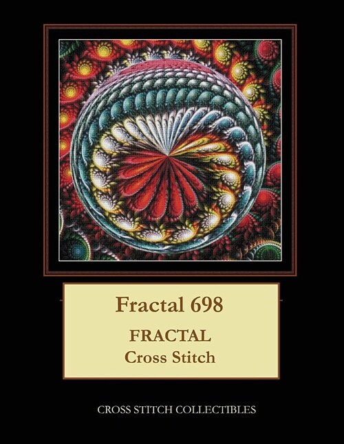 Fractal 698: Fractal Cross Stitch Pattern (Paperback)