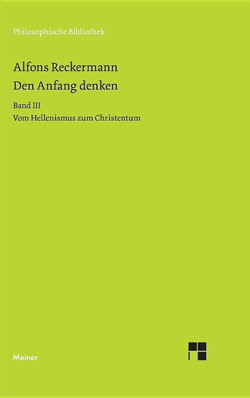 Den Anfang Denken (Hardcover)